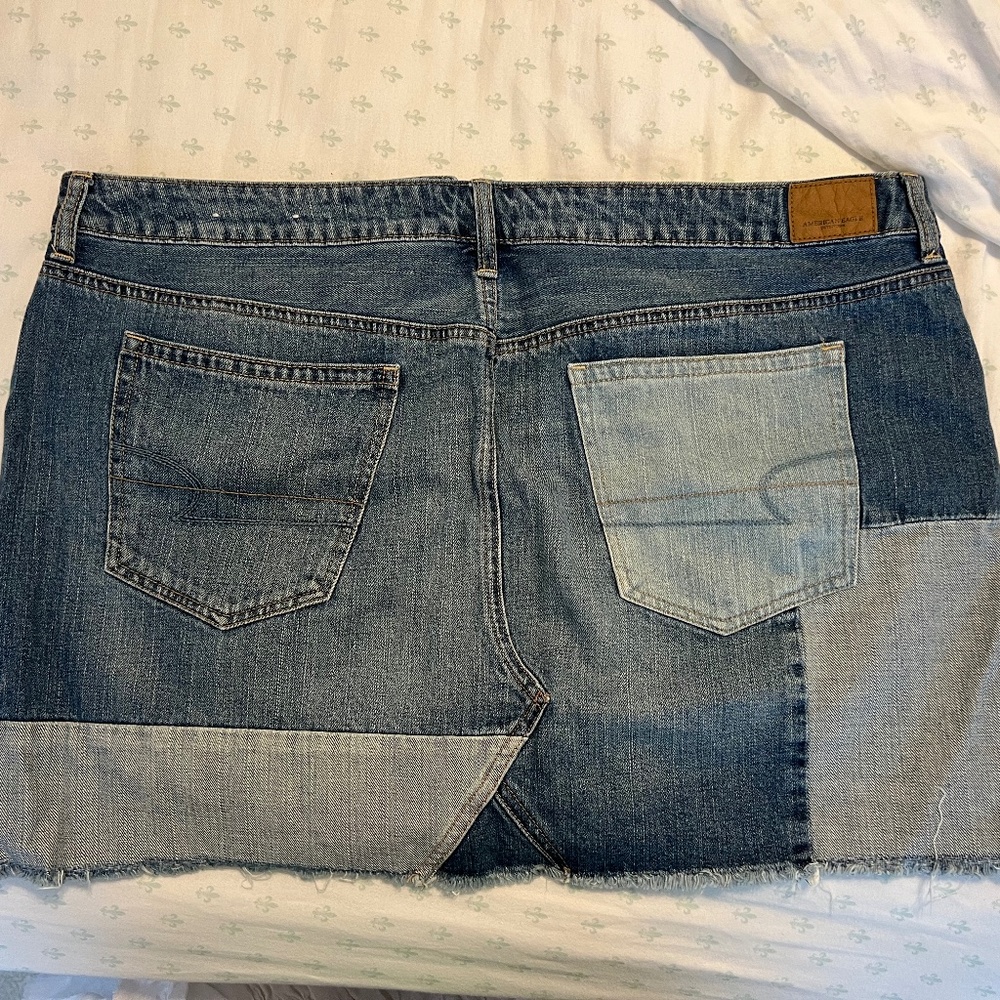 American Eagle Patchwork Denim Skirt - image 2